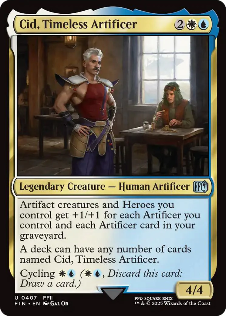 Cid, Timeless Artificer [407] [FFII] [FINAL FANTASY] [Non-Foil]