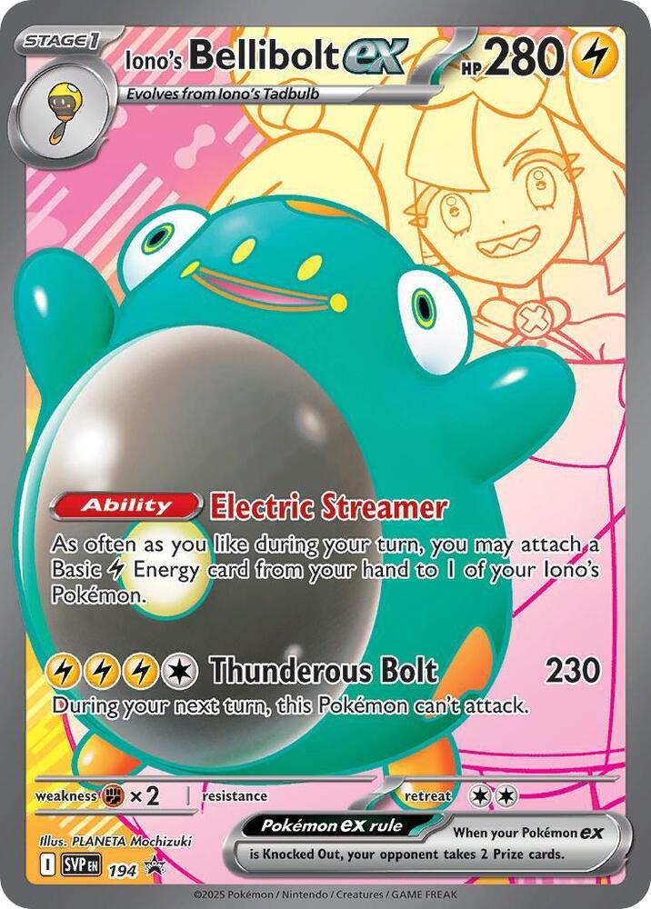 Iono's Bellibolt ex - 194 - Promo [svp-194] [Ultra]